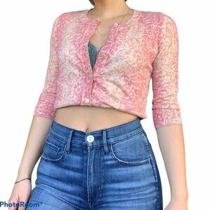 Talbots Pink Cardigan